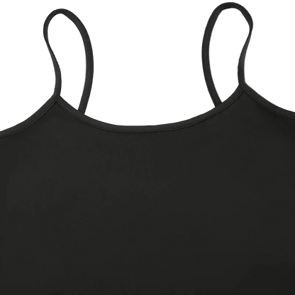 Women's Slim Fit Black Spaghetti Strap Cami Top