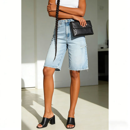Women's High-Waisted Denim Jeans – Stylish Comfort Fit